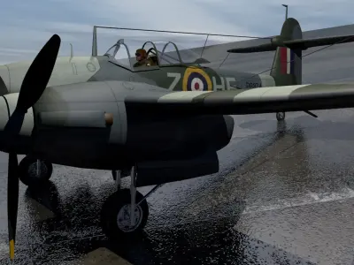 Westland Whirlwind Mk-1 3D model