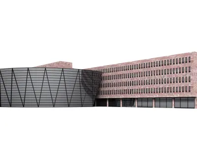 The Central Library Dortmund - 3D Building Models 3D model