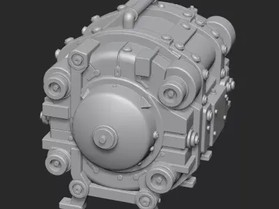 Sci-fi engine 3D print model