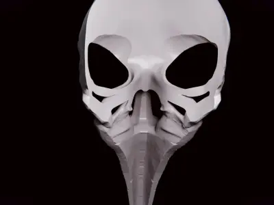 RAVEN SKULL MASK Free 3D print model