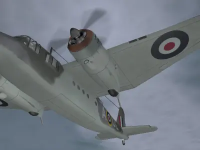 Blackburn B-26 Botha Mk-1 3D model