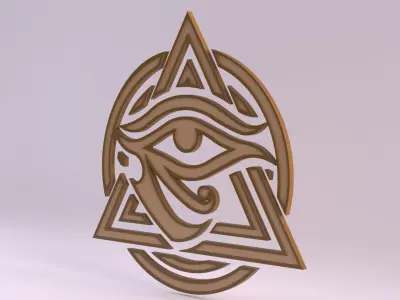 Egyptian Symbols - 026 Low-poly 3D model