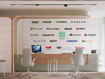 Modern Tech Retail Store 3D model