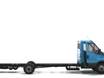 Iveco Daily Single Cab HQ Interior L6 Chassis 2023 3D model