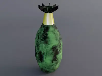 Air Bomb Game ready Low Poly 3d Model Low-poly 3D model