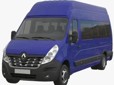 Renault Master 2015 Minibus MAXI 3D model