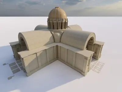 Parthenon-Historical Greek Temple 3D model