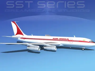 Boeing 707-320 SS Air India 3D model