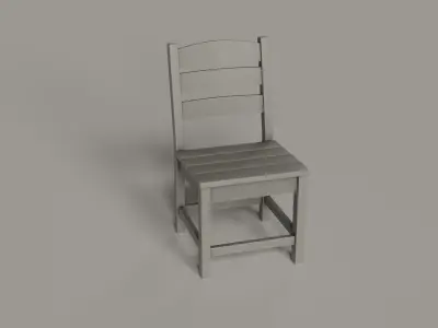Lakeside Dining Chair - 4 COLORS Low-poly 3D model