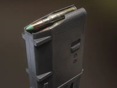  M4 AR15 MAGPUL PMAG Gen 3 30rd - Lowpoly PBR Magazine Low-poly 3D model