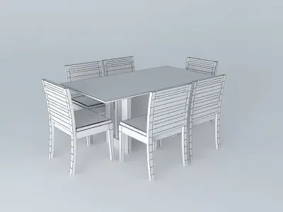 Dinner table Free 3D model buy