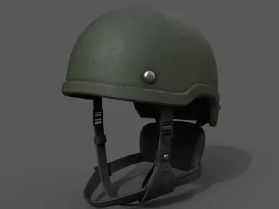 Helmet military Scifi very  Low-poly 3D model