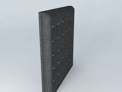Mattress wall panel with holes Free 3D model