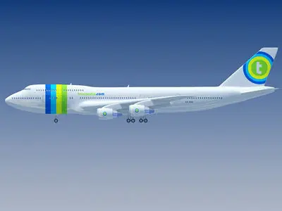 Transavia Airline 3D model