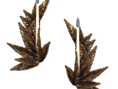 DONER GOLDEN WALL SCONCE 3D model