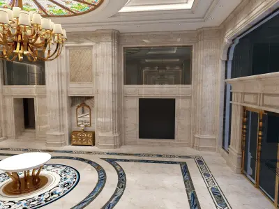 The Hotel Lobby 10 3D model