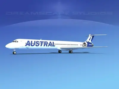 McDonnell Douglas MD-90 Austral 3D model