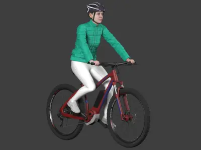 Bicycle Rider 3D model