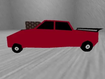 Sports Car Low-poly 3D model