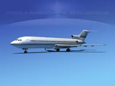 Boeing 727-200 Corporate 2 3D model