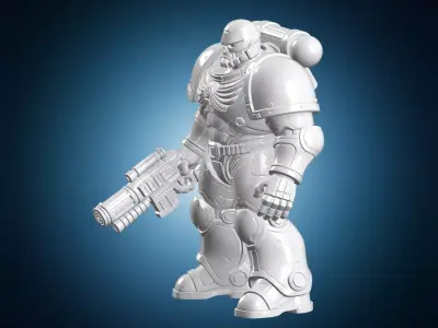 Terminator Figurine 3D Print Model 3D print model