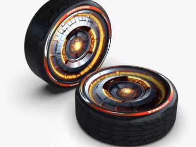 D2 Wheelrim Maresal3d Low-poly 3D model