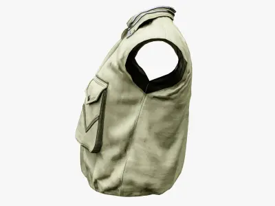 Fishing Vest Low-poly 3D model
