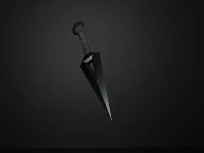 Kunai Low-Poly Free low-poly 3D model