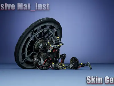 Sci-Fi Drone 03 Low-poly 3D model