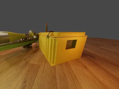 AWP and case Free low-poly 3D model