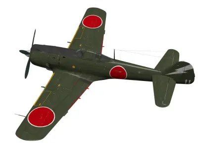 Nakajima Ki-84 Hayate 3D model