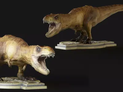 Dinosaur Figure Low-poly 3D model