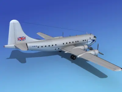 Boeing 377 BOAC 1 3D model