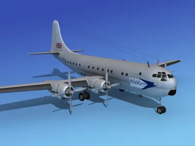 Boeing 377 BOAC 1 3D model