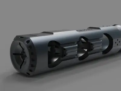 muzzle brake next generation 3D model