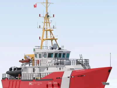 Hero Class Canadian Coast Guard vessel 3D model