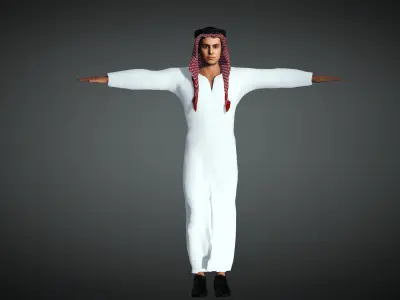 Arabian Muslim- Islam Character - Realistic  3D model 3D model
