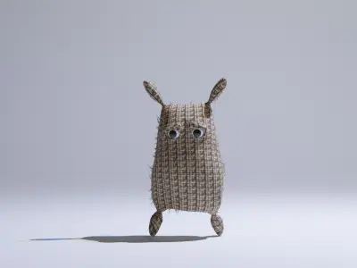 Sack Man Low-poly 3D model