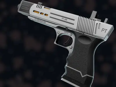 NZ PT-9M Pistol Free low-poly 3D model