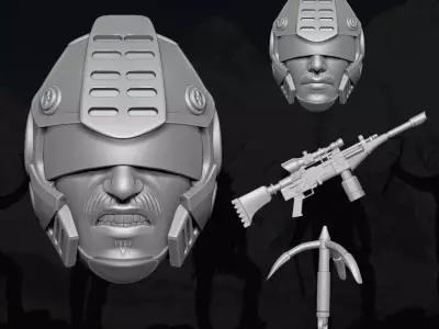 Rock Viper GI Joe Fan Art 3D printable File For Action Figures 3D print model