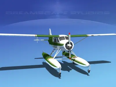 Dehavilland DHC-2 Beaver V05 3D model