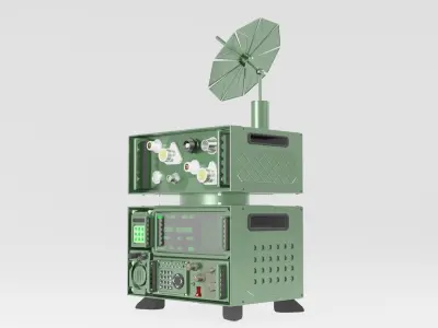 MILITARY RADIO STATION 3D model
