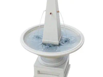 Compania-Condotti Concrete Obelisk Fountain 3D model