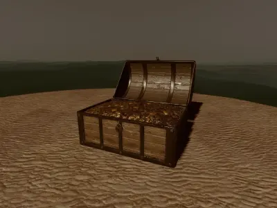 Game Ready Free Treasure Chest Free 3D model