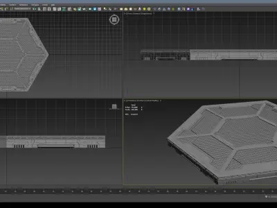 Sci-Fi Kit Free 01 Mecha Platform Free 3D model