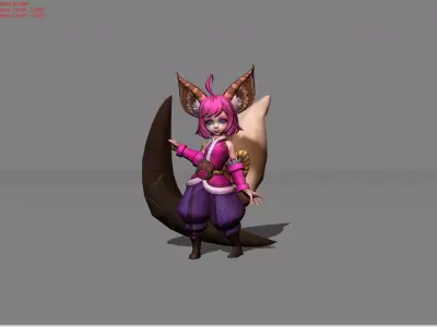 Nana Sweet Leonin Low-poly 3D model