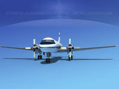 Convair CV-580 Corporate 11 3D model