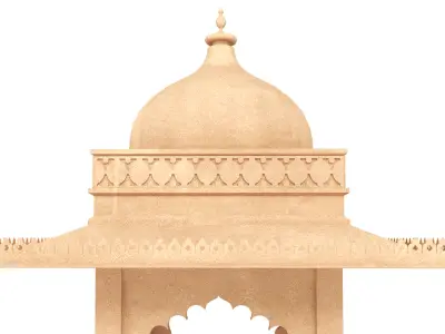 Domed canopie 3D model