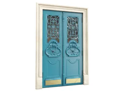 Entrance classic door 101 3D model