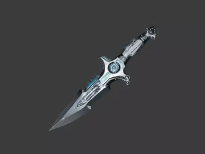 Futuristic Dagger 3D model